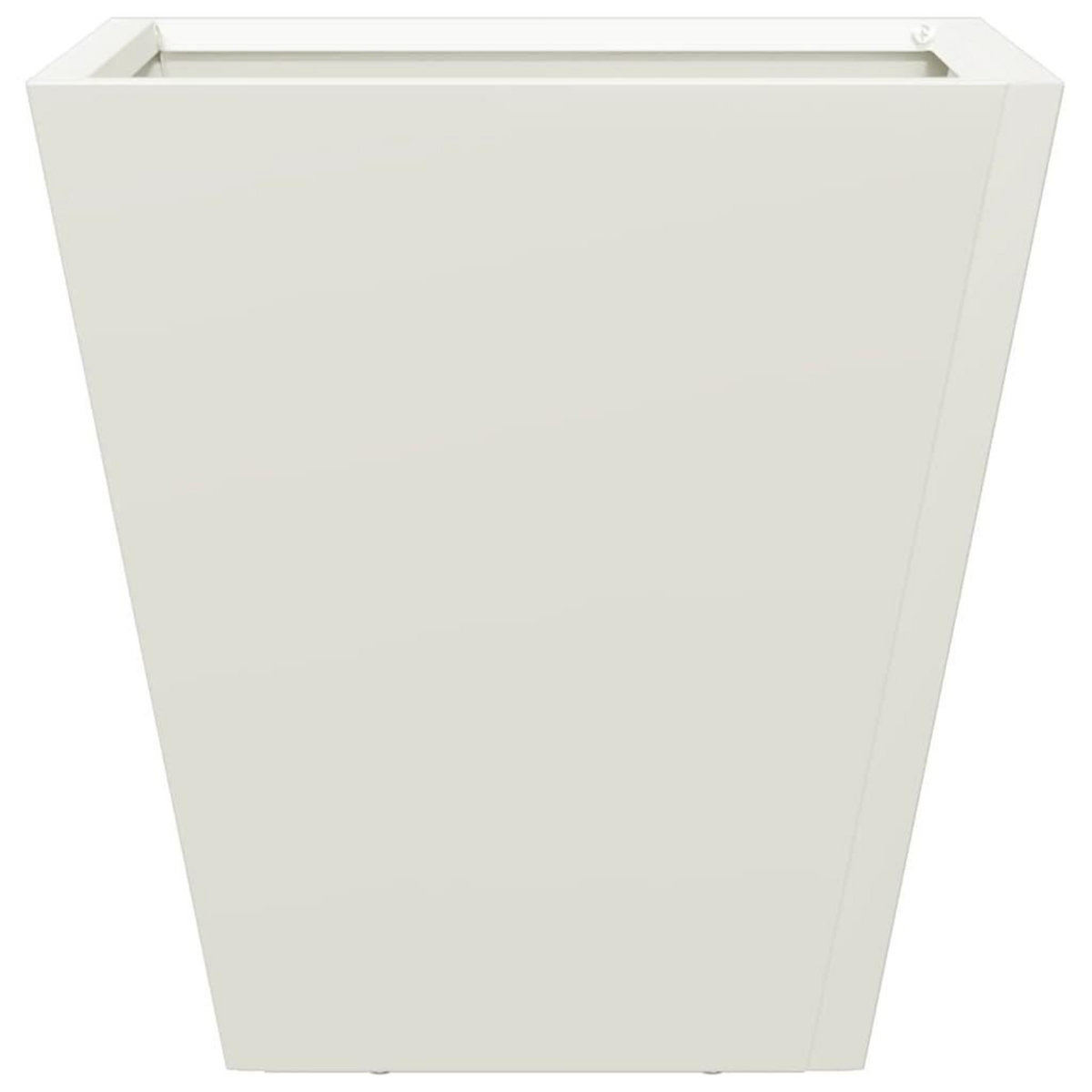 VIDAXL Jardiniere blanc 30x30x30 cm acier