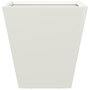 Voir la diapositive 4 : VIDAXL Jardiniere blanc 30x30x30 cm acier
