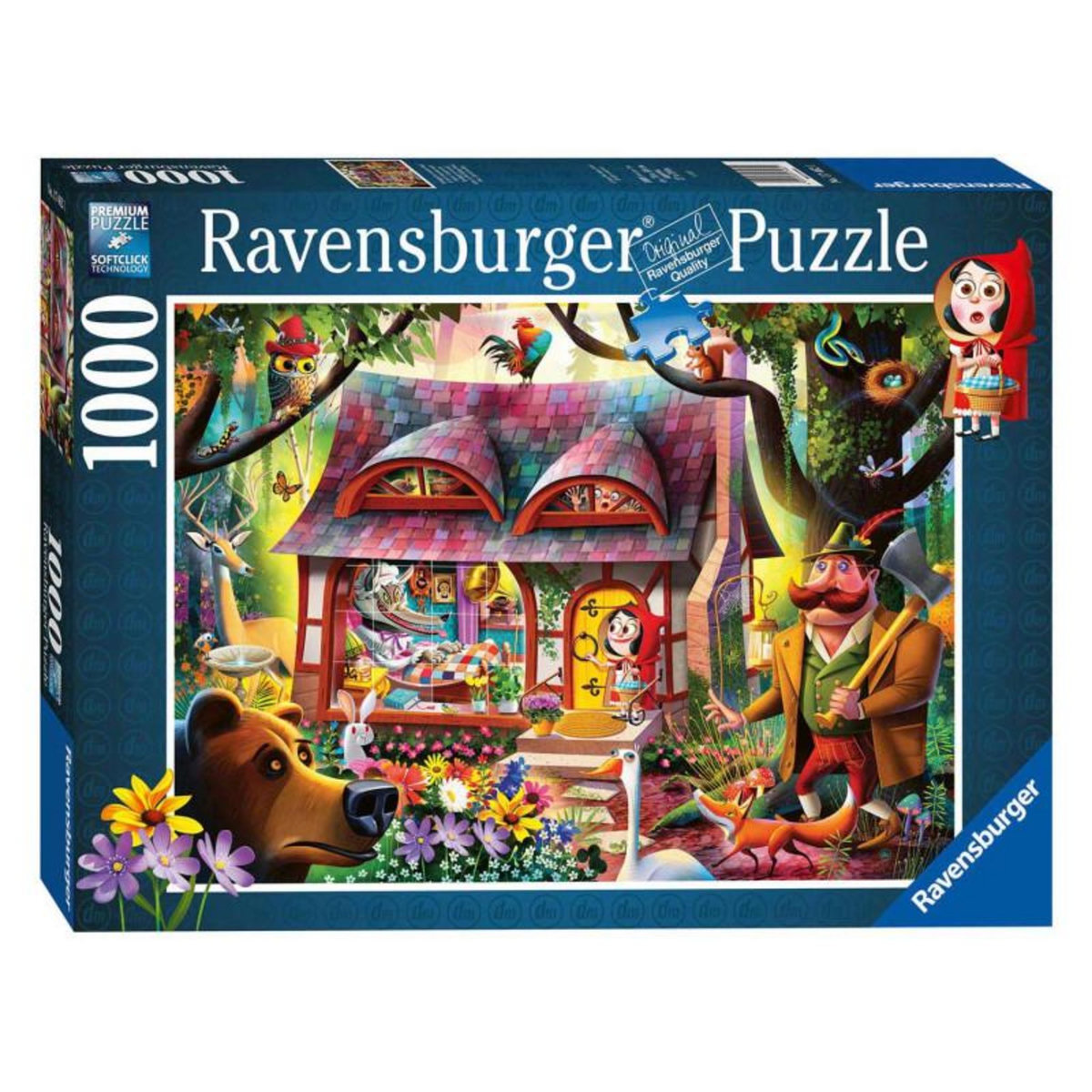 RAVENSBURGER Ravensburger Puzzle Little Red Riding Hood and the Wolf, 1000st. 174621