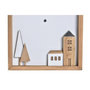 Voir la diapositive 2 : AAAAA Horloge Murale DKD Home Decor Blanc Marron Bois Aluminium Maisons Urbaine 20 x 4 x 30 cm