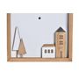 Voir la diapositive 2 : AAAAA Horloge Murale DKD Home Decor Blanc Marron Bois Aluminium Maisons Urbaine 20 x 4 x 30 cm