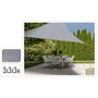 Voir la diapositive 2 : ProGarden ProGarden Toile d'ombrage 3x3x3 m Gris Triangle