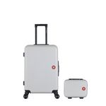 SWISS KOPPER SWISS KOPPER  -  Lot de 2  -  Valise weekend et vanity SPIEZ. Coloris disponibles : Rose, Gris