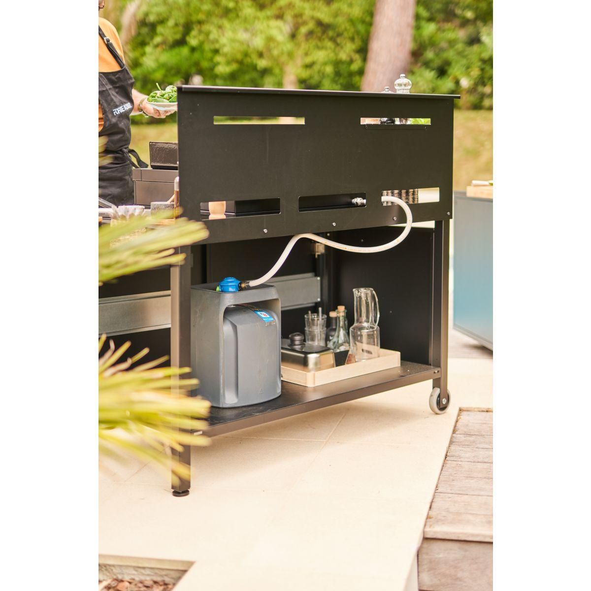 FORGE ADOUR Desserte plancha TRCAF N roulante crédence acier fermé no