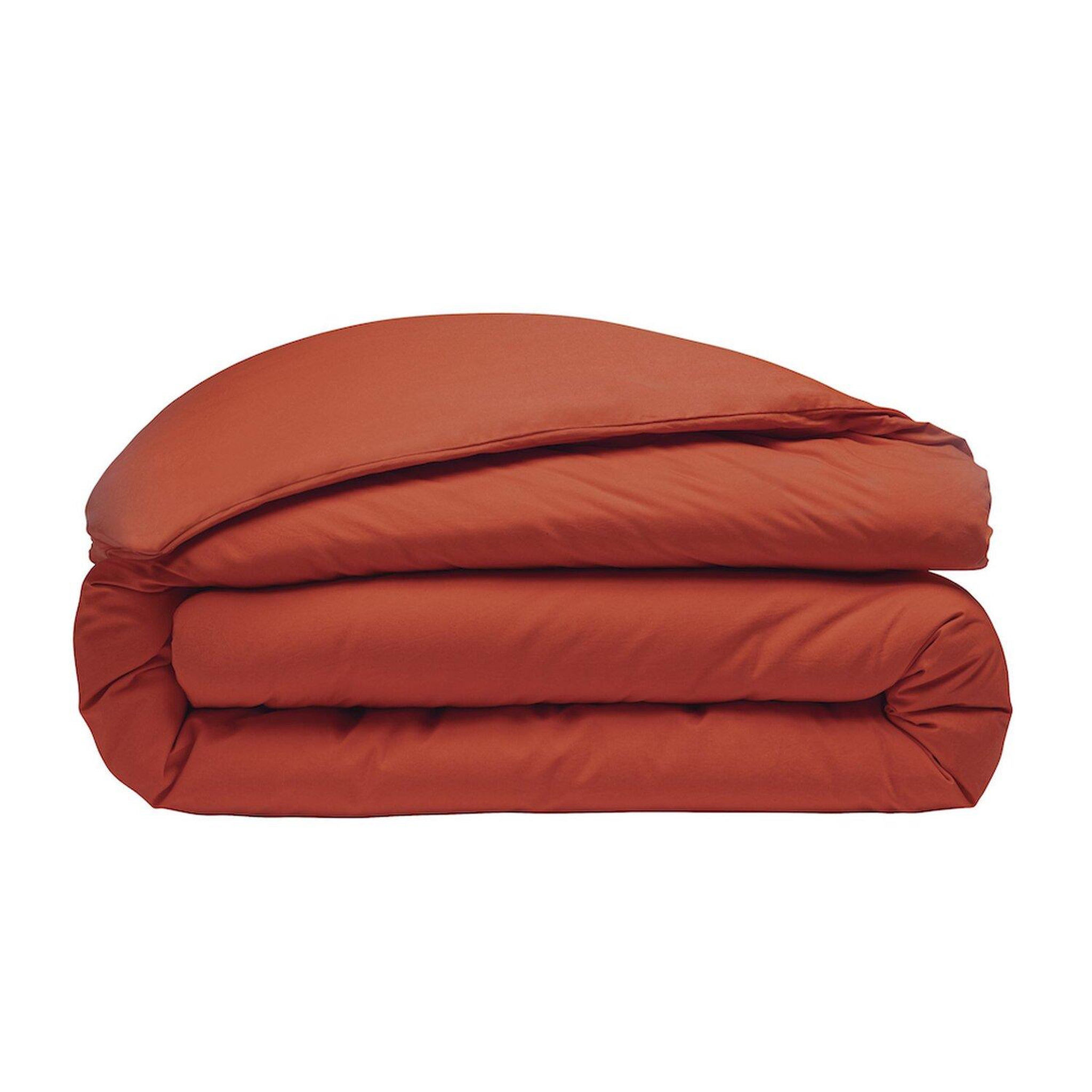 BATON ROUGE Housse de couette 100% percale de coton lavé 80fils/cm2. Coloris disponibles : Jaune, Bleu, Rose