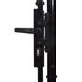 Voir la diapositive 4 : VIDAXL Portillon simple porte avec dessus a pointe Acier 1x1,5 m Noir