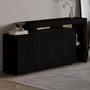 Voir la diapositive 3 : Habitat et Jardin Buffet en bois  Beliz  - 170 x 35 x 80 cm - Bois Noir