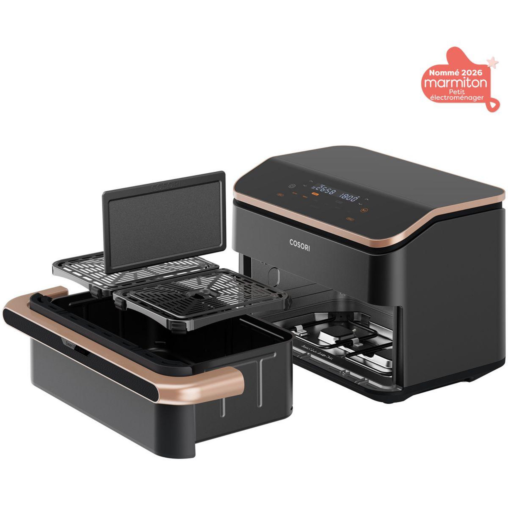 Voir la diapositive 2 : COSORI Friteuse sans huile kosp0027eun twinfry chef édition 10l
