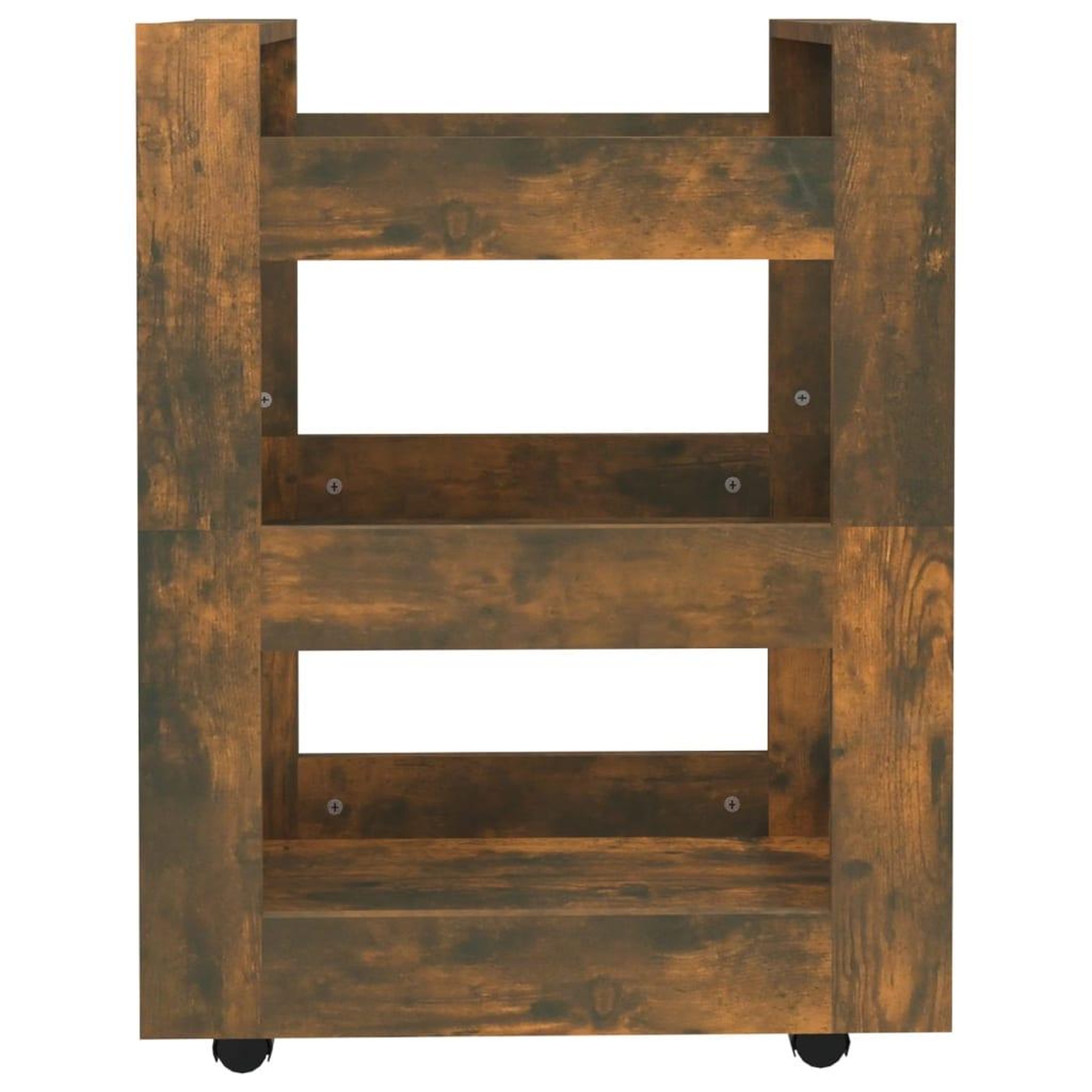 Voir la diapositive 5 : VIDAXL Chariot de cuisine Chene fume 60x45x80 cm Bois d'ingenierie