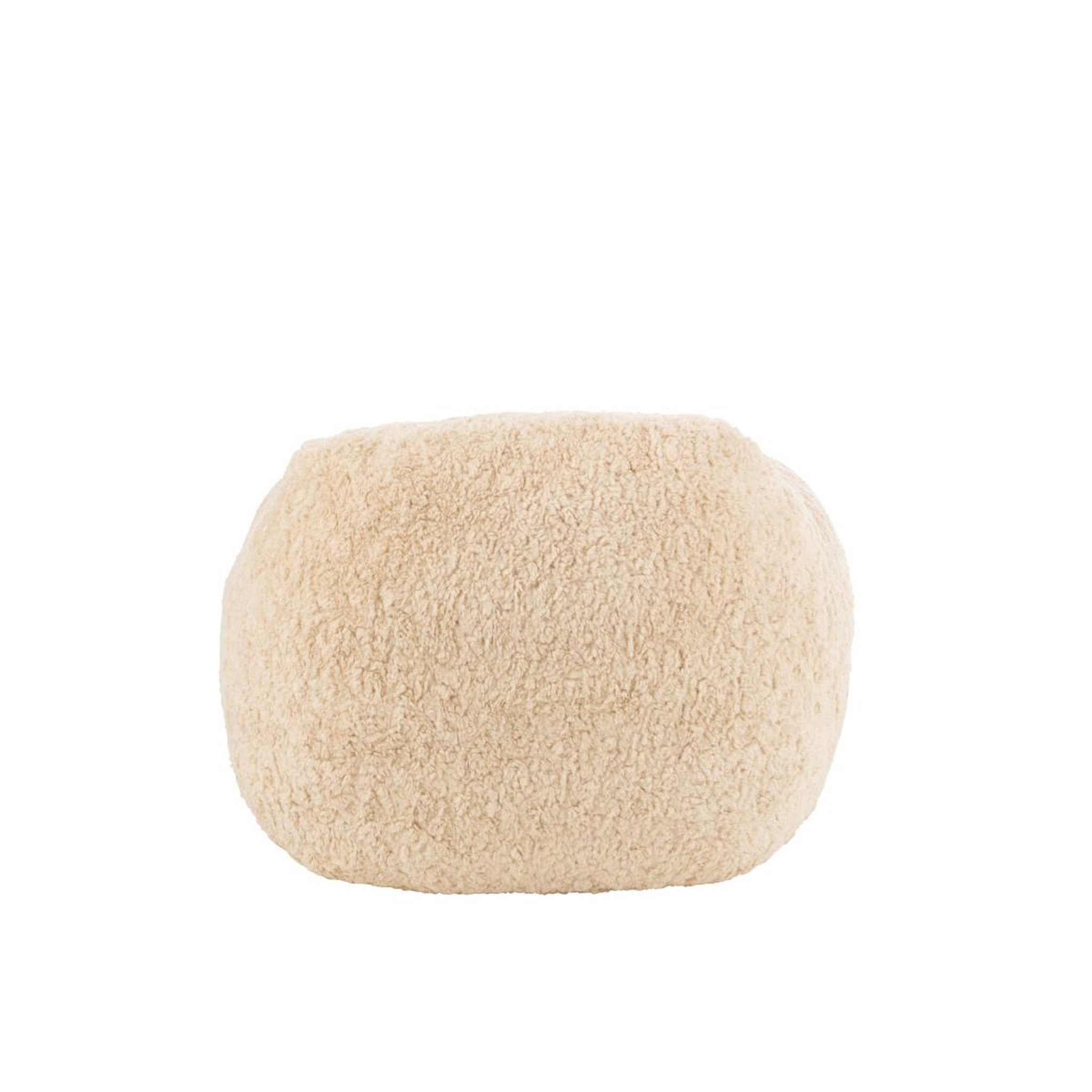 Voir la diapositive 4 : J-LINE Fauteuil en Tissu  Cutie  99cm Beige