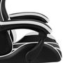Voir la diapositive 5 : VIDAXL Fauteuil de jeux video Noir et blanc Similicuir
