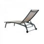 Voir la diapositive 2 : MARKET24 Chaise longue DKD Home Decor Avec des roues Gris PVC Aluminium (187,5 x 64 x 97 cm)