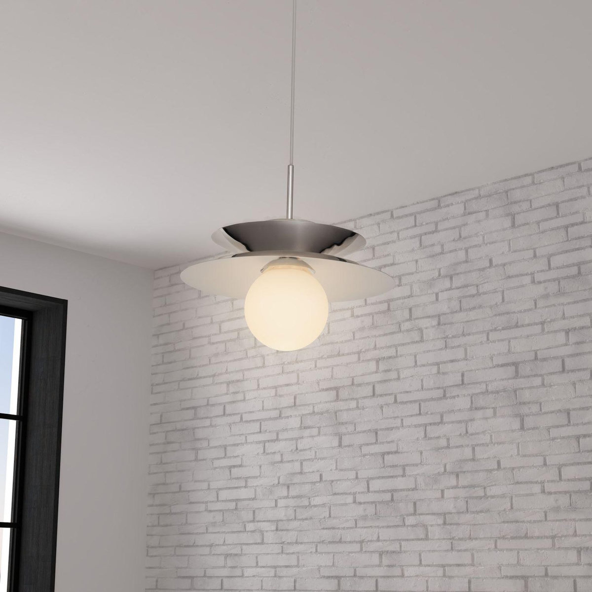 ATMOSPHERA Suspension en acier et en verre OMIA - Argent