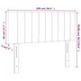Voir la diapositive 6 : VIDAXL Tete de lit a LED Marron Fonce 100x5x78/88 cm Tissu