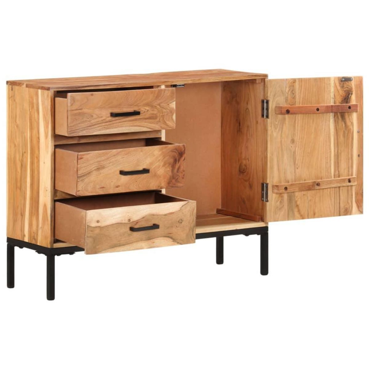 VIDAXL Buffet 88x30x73 cm Bois d'acacia massif