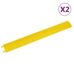 VIDAXL Rampes de protection de cable 2 pcs 98,5 cm Jaune