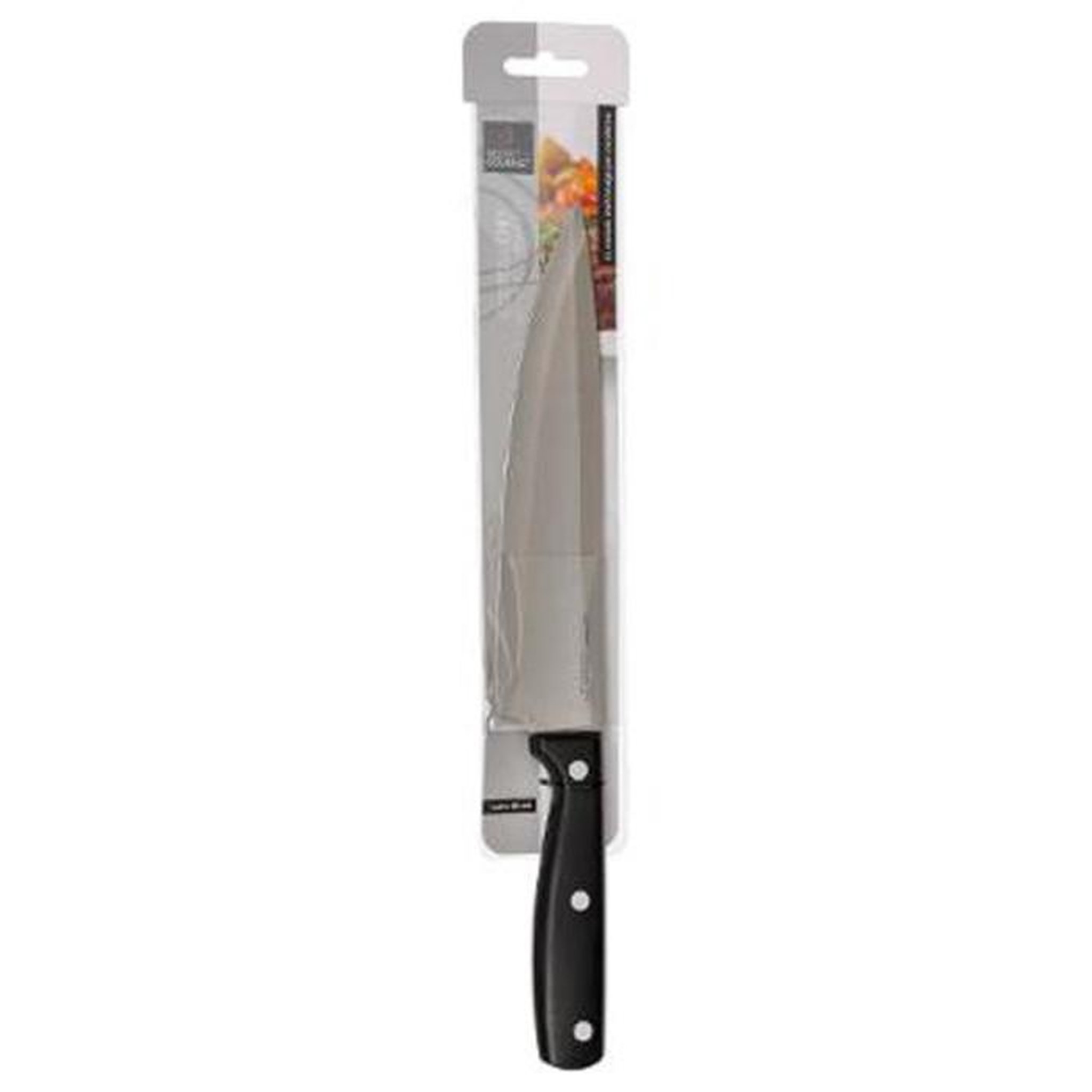 Voir la diapositive 2 : B BASIC & CO Couteau de Chef  Dice  Inox 32cm Noir