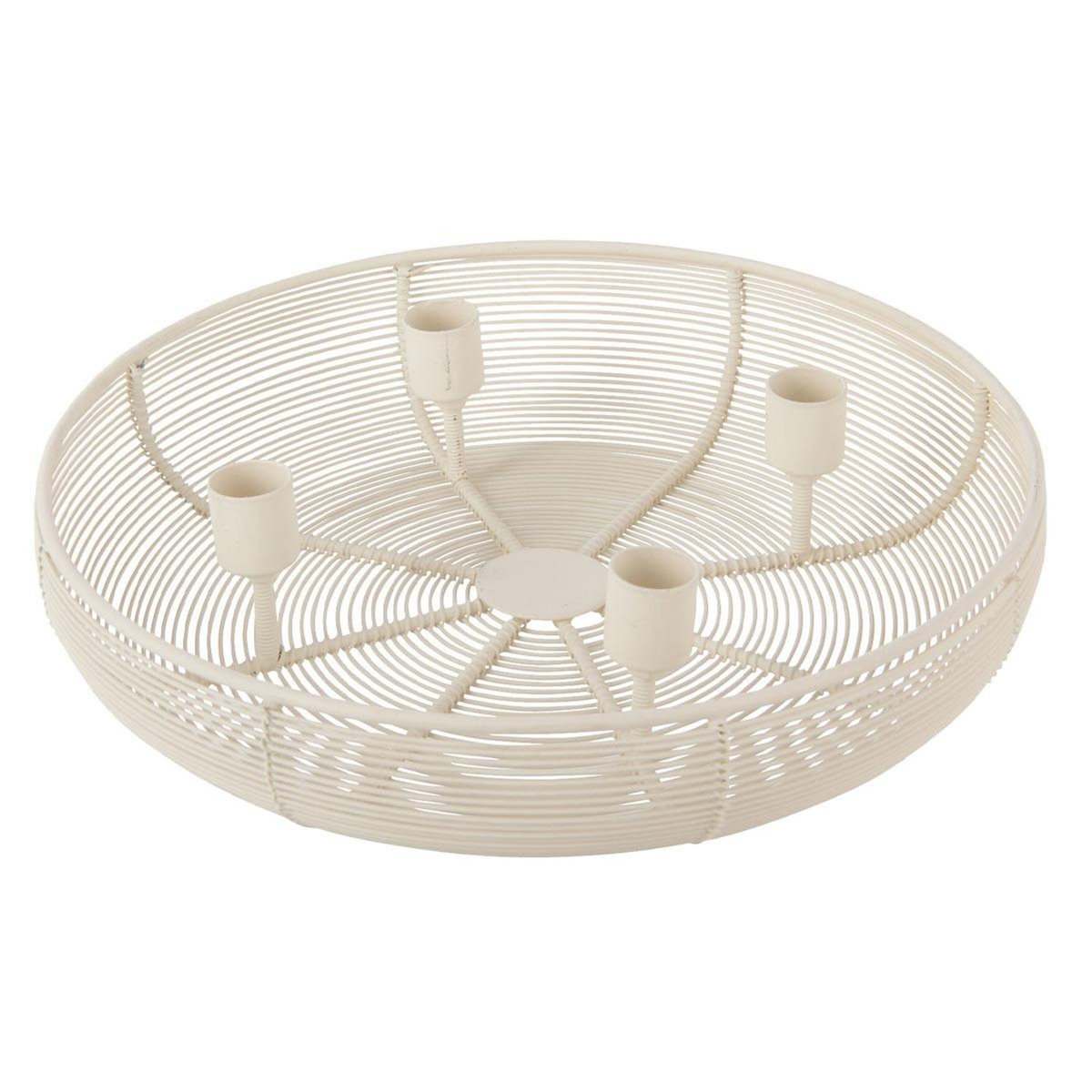 Paris Prix Chandelier Ajouré en Métal  Winter  30cm Blanc