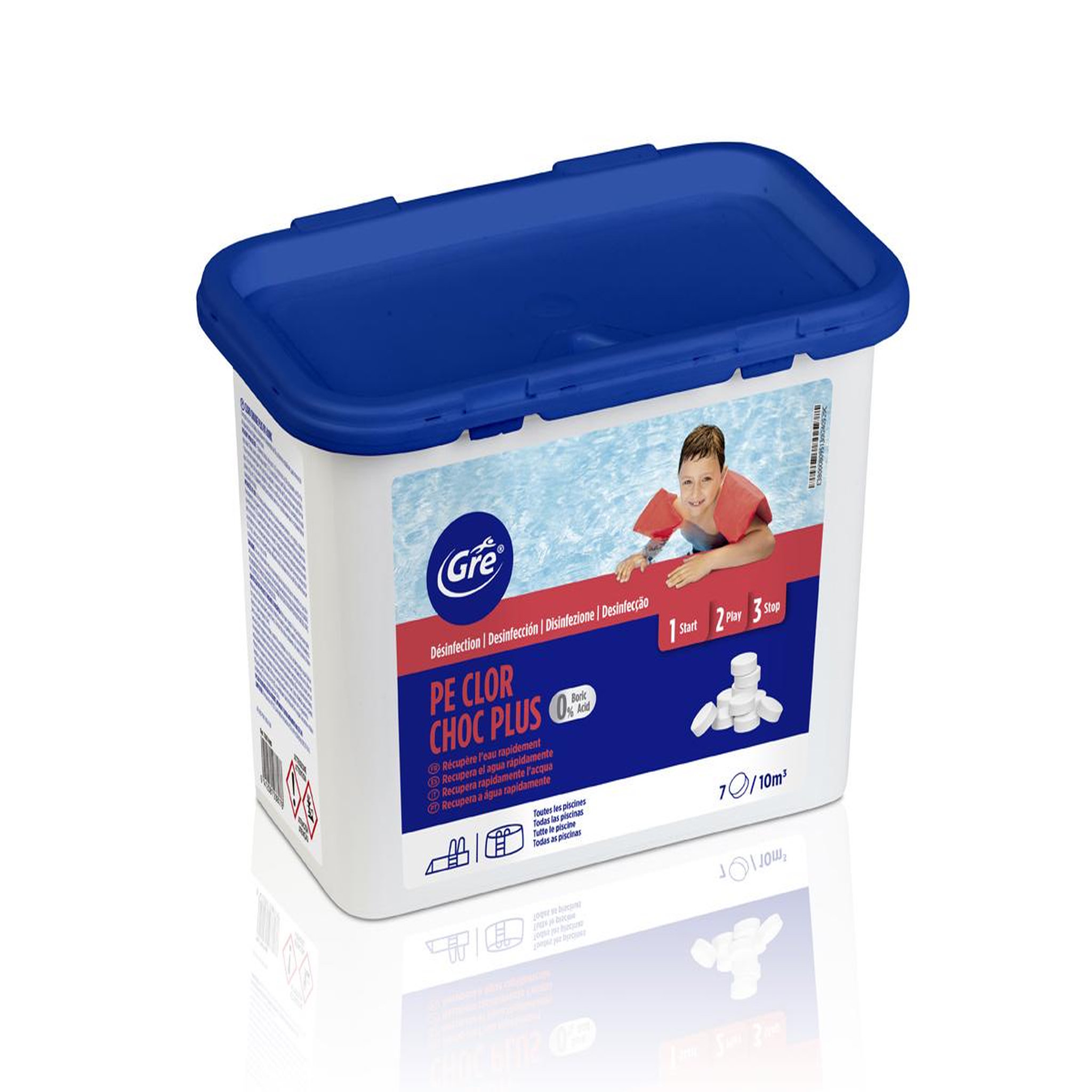 GRE Chlore choc sans acide borique 1 kg - gré