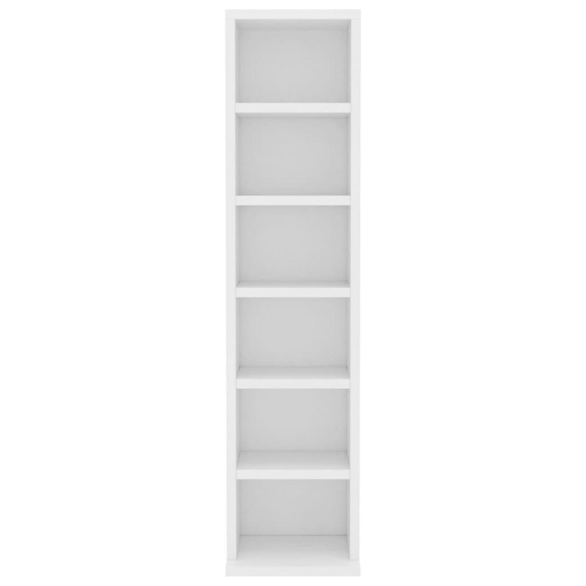 VIDAXL Armoire a CD Blanc 21x20x88 cm Bois d'ingenierie