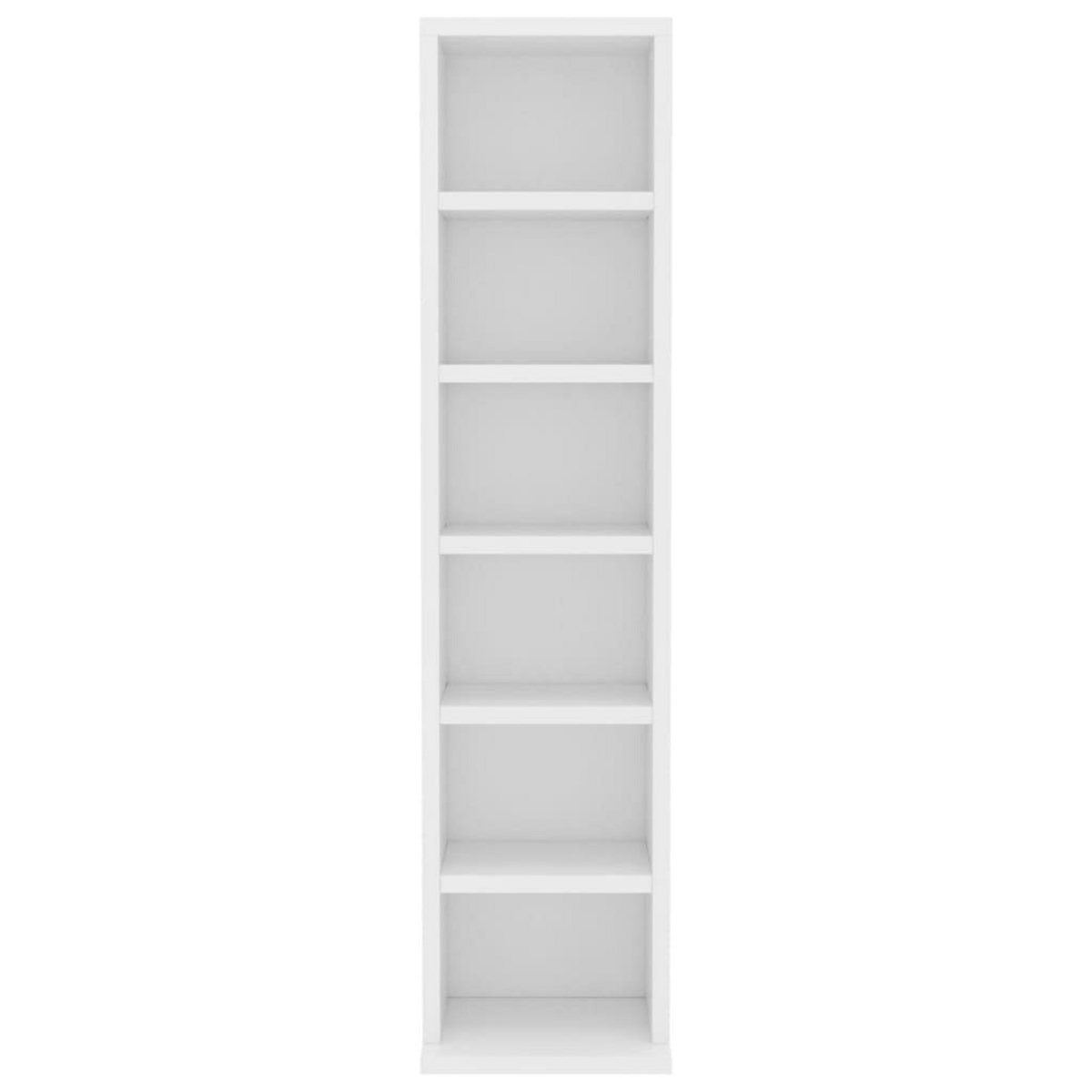 VIDAXL Armoire a CD Blanc 21x20x88 cm Bois d'ingenierie