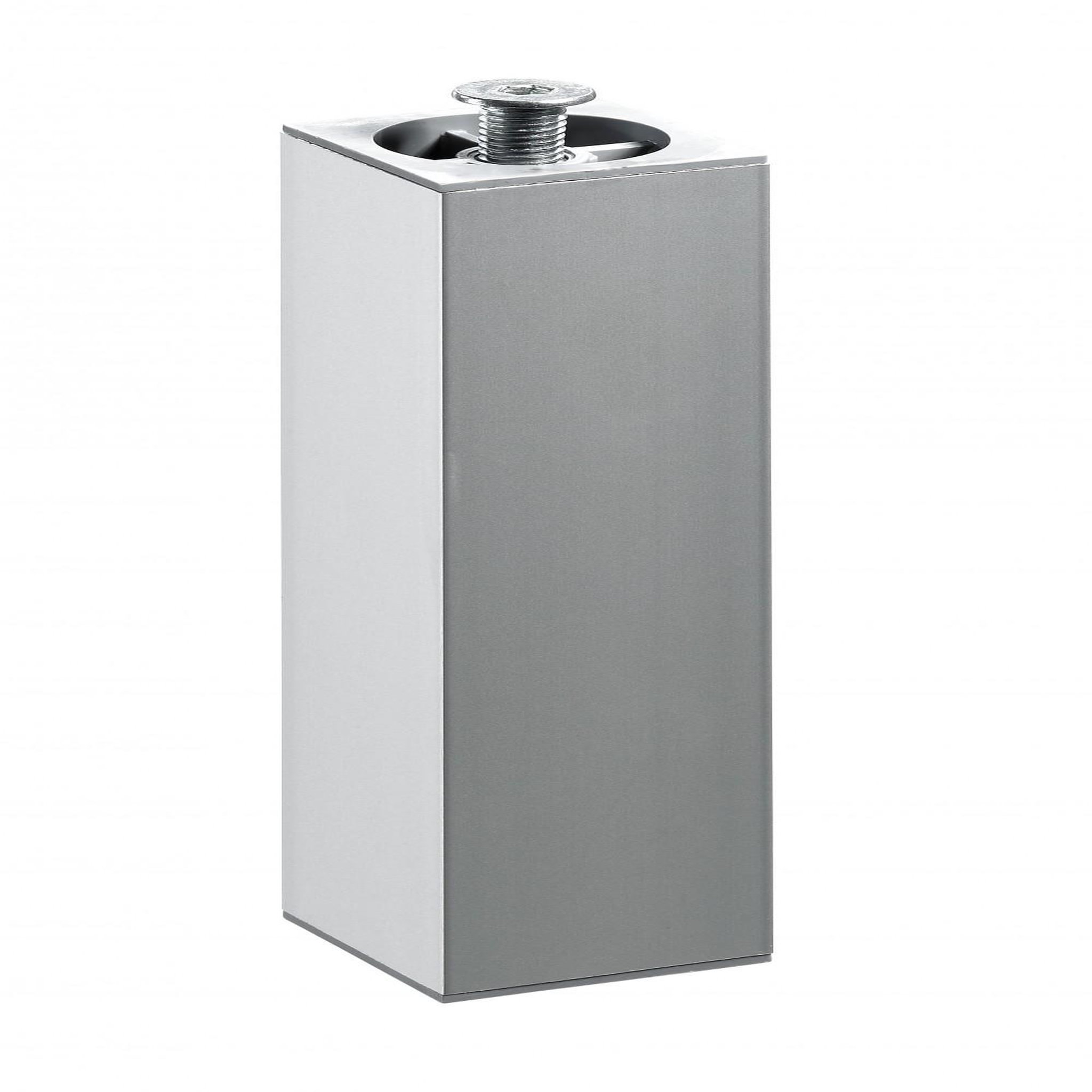 CENTRALE BRICO Pied meuble carré HETTICH réglable acier mat gris
