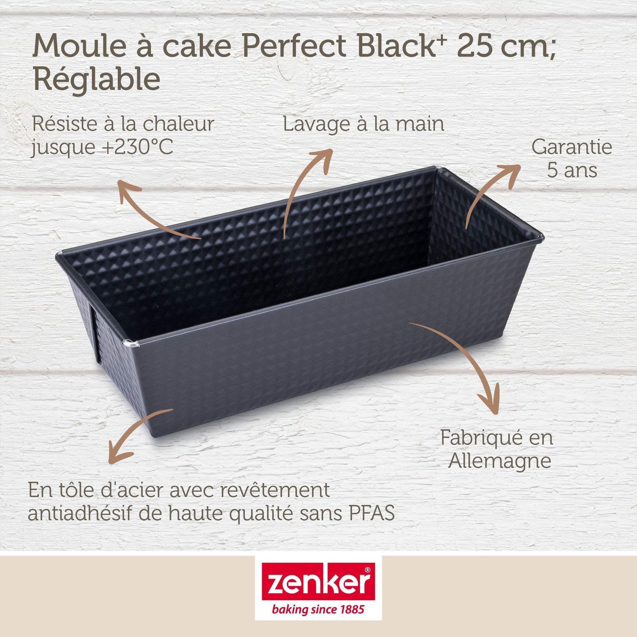 Voir la diapositive 4 : ZENKER Moule à cake 25 x 11,5 x 7 cm zenker perfectback+