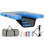 Voir la diapositive 4 : PAWHUT Rampe pour chien - rampe d'eau flottante gonflable pour chien - échelle flottante pour bateaux - surface antidérapante bleu gris