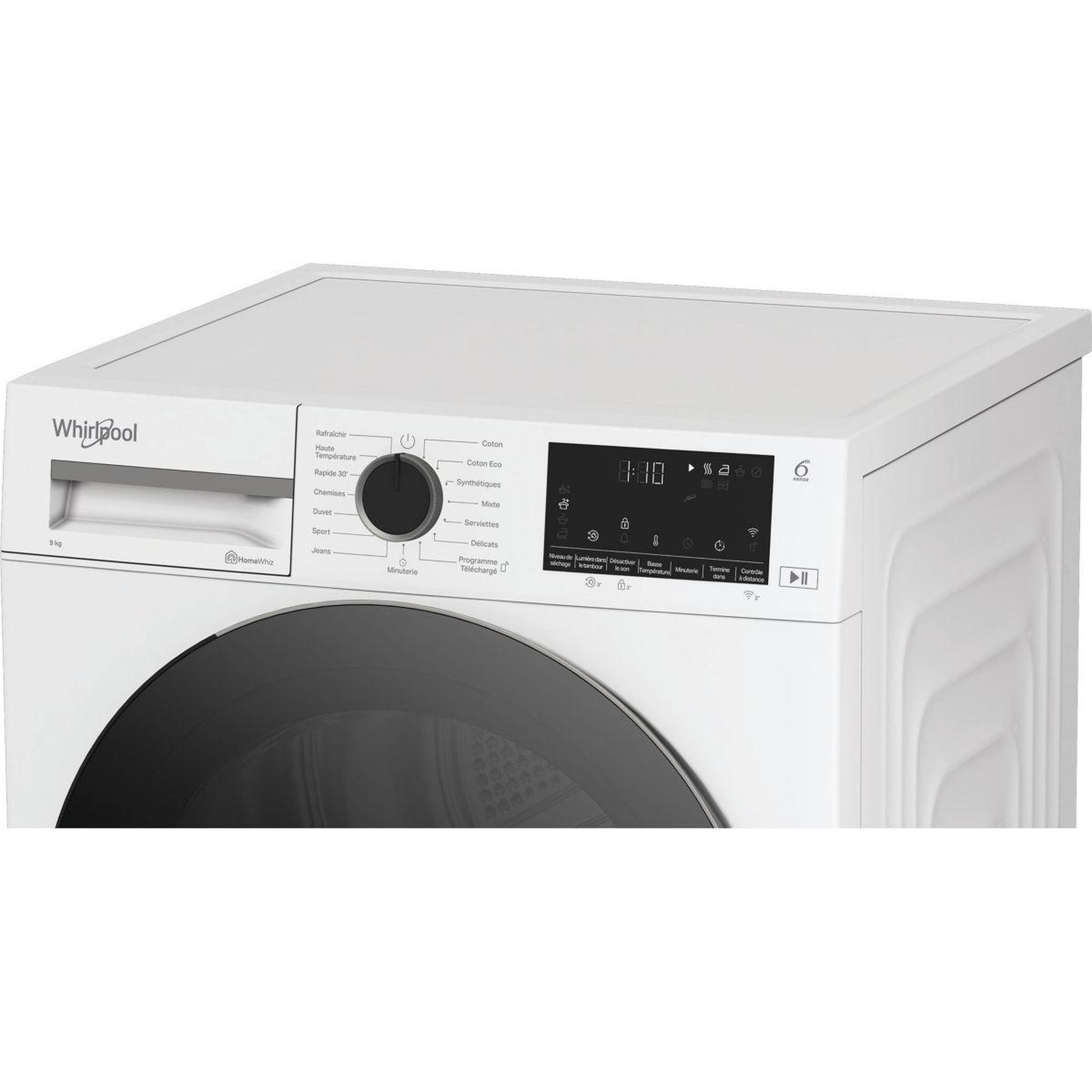 Voir la diapositive 5 : Whirlpool Sèche linge pompe à chaleur cwd93mwbsfrx