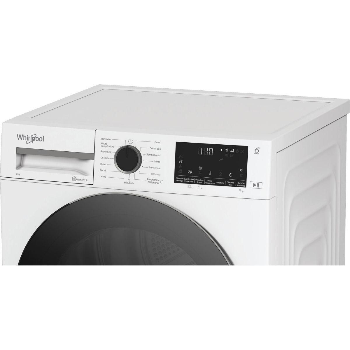 Whirlpool Sèche linge pompe à chaleur CWD93MWBSFRX