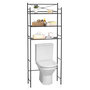 Voir la diapositive 1 : IDIMEX Etagère de salle de bain MARSA, rangement pour WC/lave-linge, en métal