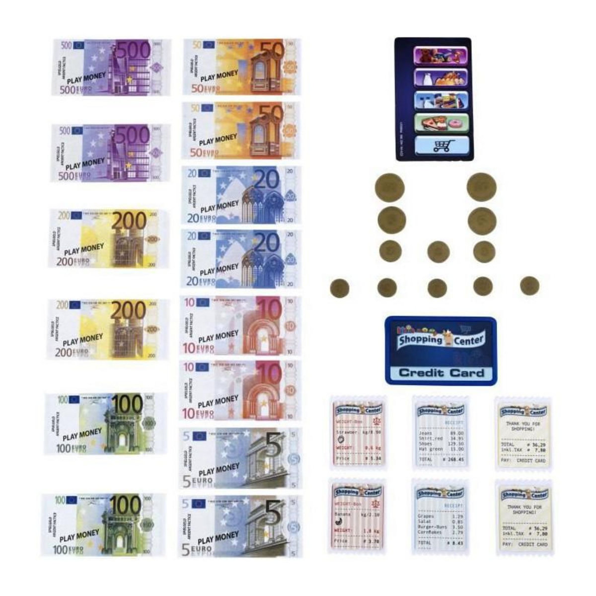 Klein Caisse enregistreuse électronique Shopping Center avec écran détachable et accessoires - KLEIN - 9389