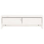 Voir la diapositive 5 : VIDAXL Support de moniteur Blanc 50x27x15 cm Bois de pin solide
