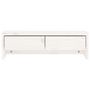 Voir la diapositive 5 : VIDAXL Support de moniteur Blanc 50x27x15 cm Bois de pin solide