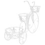 Voir la diapositive 4 : VIDAXL Support de plantes sous forme de velo Style vintage Metal