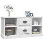 Voir la diapositive 4 : VIDAXL Meuble TV blanc 99,5x35,5x48 cm bois d'ingenierie