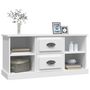 Voir la diapositive 4 : VIDAXL Meuble TV blanc 99,5x35,5x48 cm bois d'ingenierie