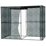 Voir la diapositive 4 : OUTSUNNY Serre de jardin serre à tomates filet protection solaire anti-UV ombrage 50-60 % 2 portes zippées enroulables acier HDPE vert foncé