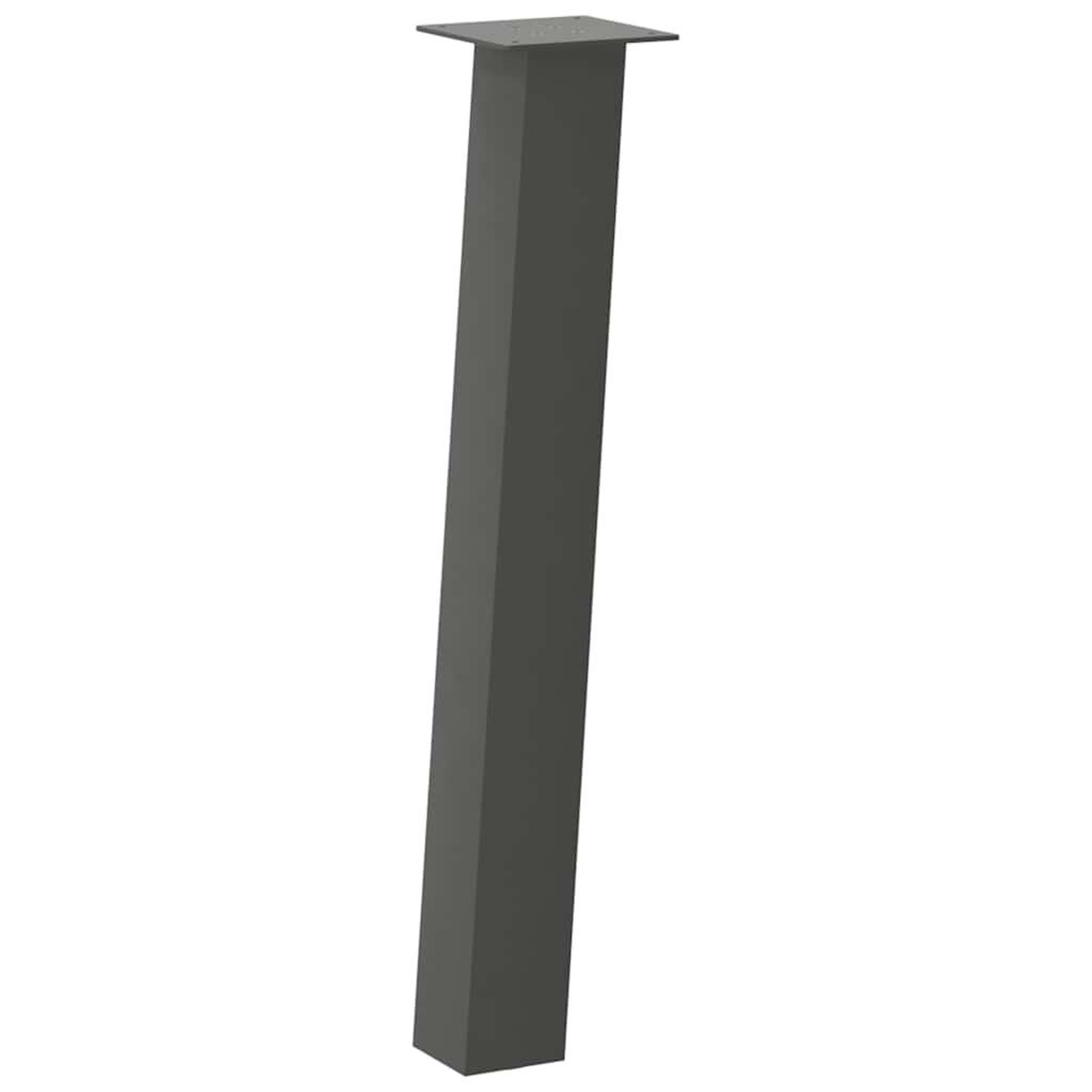 Voir la diapositive 4 : VIDAXL Pieds de table basse 4 pcs anthracite 72 cm acier