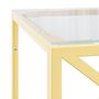 Voir la diapositive 5 : VIDAXL Table basse 110x45x45 cm acier inoxydable et verre