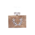 TOILINUX Porte bougie chauffe-plat cerf - grand modèle