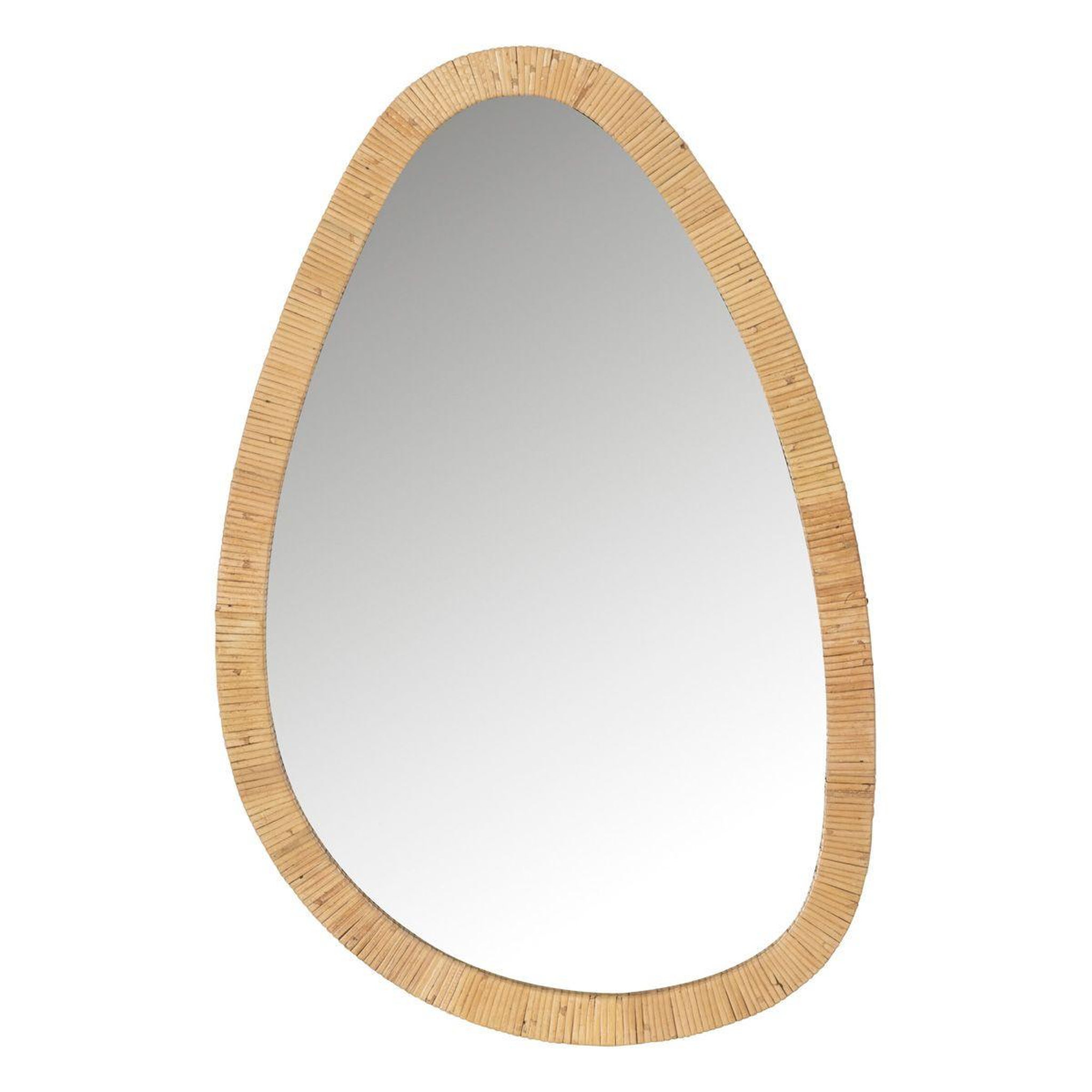 J-LINE Miroir Mural Design  Dusty  70cm Naturel