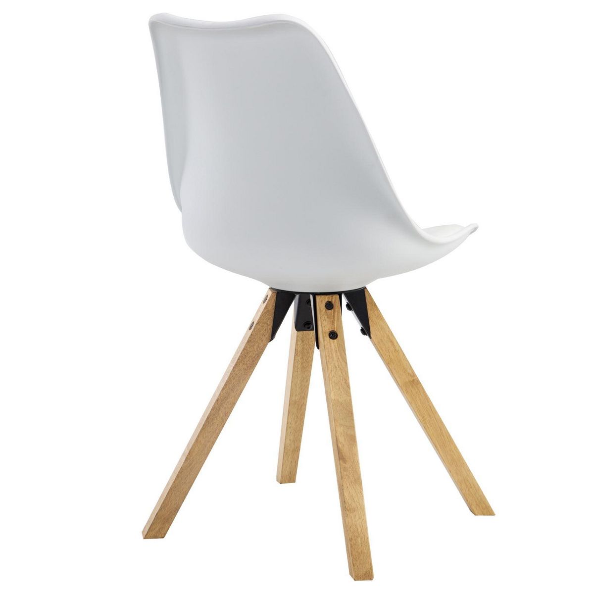 IDIMEX Lot de 4 chaises scandinaves TYSON, en synthétique