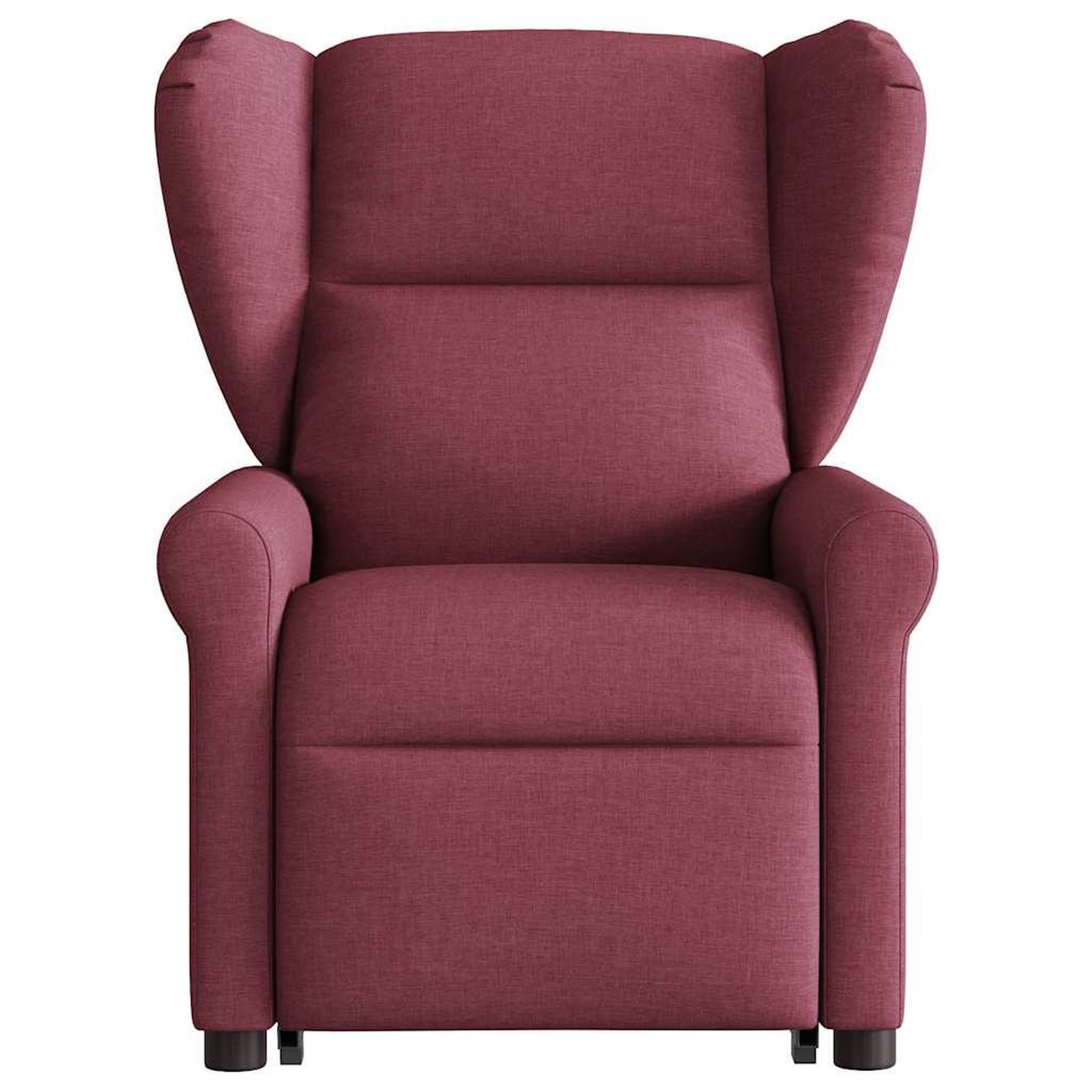 Voir la diapositive 4 : VIDAXL Fauteuil inclinable de massage electrique Rouge bordeaux Tissu