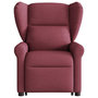 Voir la diapositive 4 : VIDAXL Fauteuil inclinable de massage electrique Rouge bordeaux Tissu