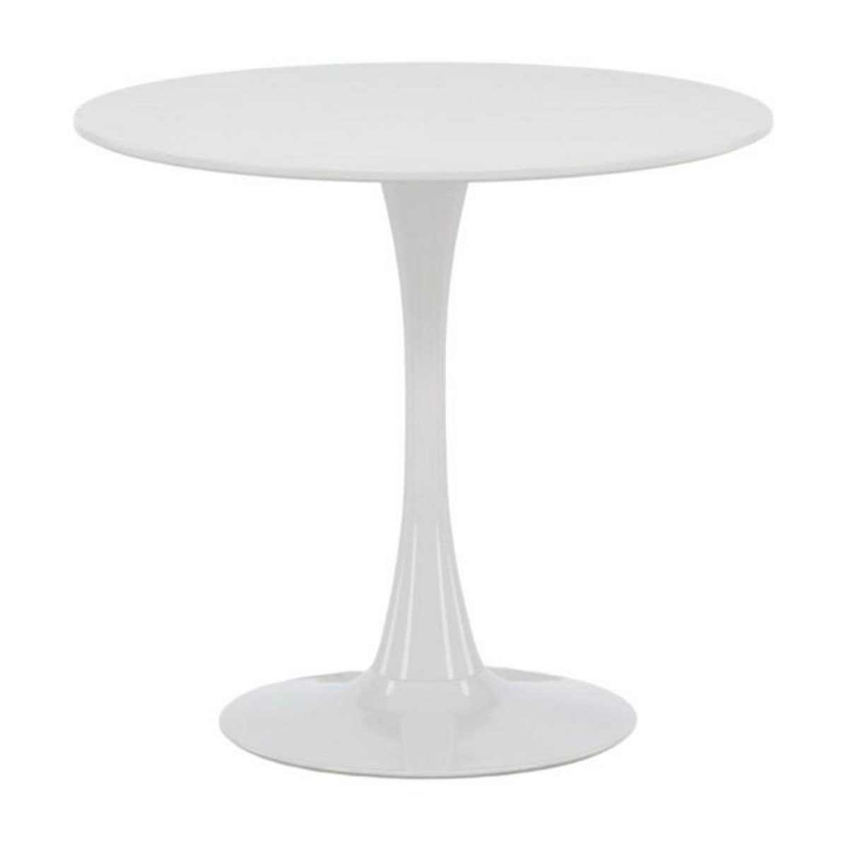 Paris Prix Table à Manger Ronde  Hamden  80cm Blanc