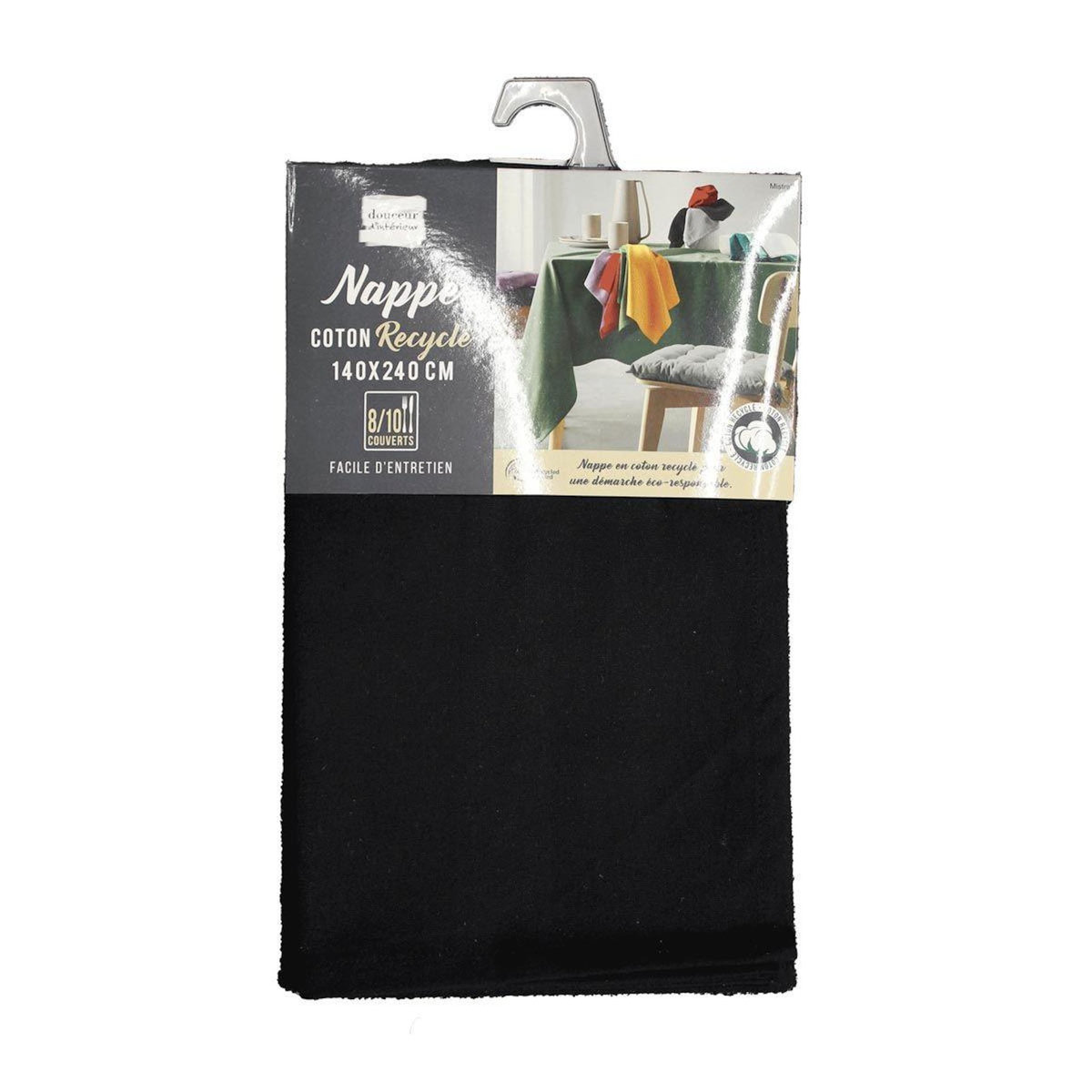 Paris Prix Nappe Rectangulaire  Mistral  140x240cm Noir