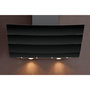 Voir la diapositive 1 : Silverline Hotte décorative inclinée 90cm 577m3/h noir - h20390 009