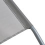 Voir la diapositive 4 : GARDENSTAR Bain de soleil pliable - Acier et textilène - 134x62x22cm - Gris foncé