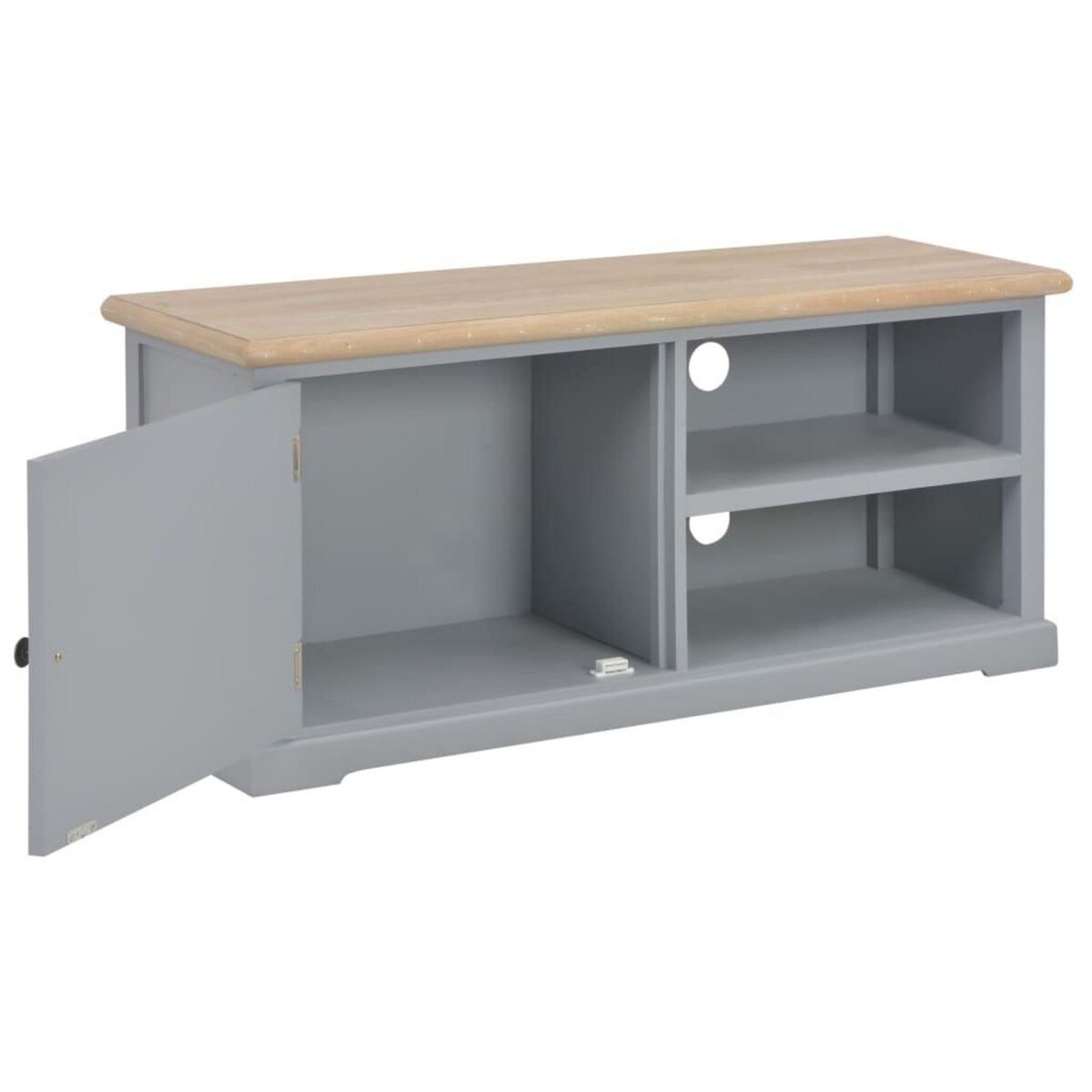 VIDAXL Meuble TV Gris 90x30x40 cm Bois